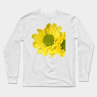 Yellow Flowers Botanical Floral Garden Long Sleeve T-Shirt